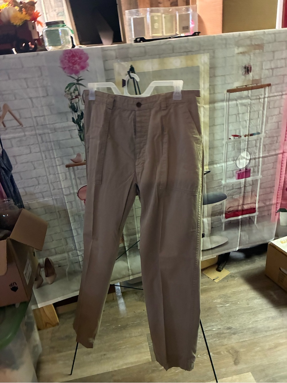 Men's Casual Straight-Leg Pants - Taupe